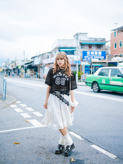 【門市熱賣款✨🖤】波浪橡筋不規則裙