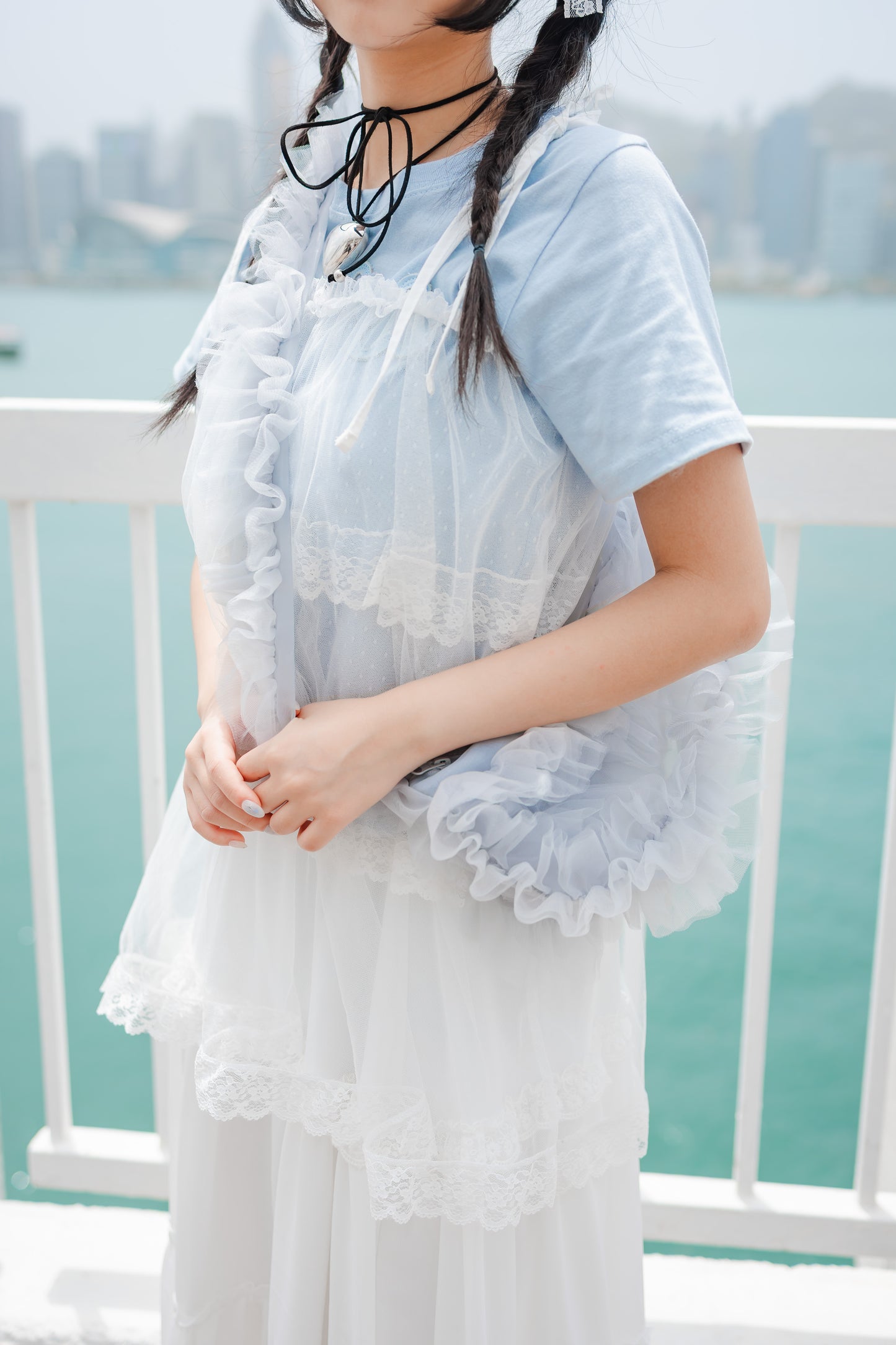 雲朵花花天藍色Tee🩵🌼