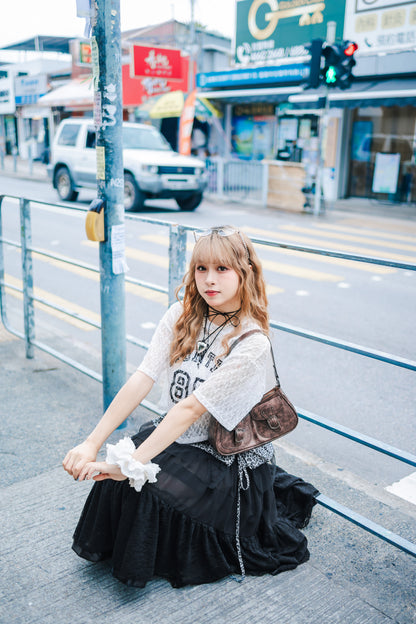 【🖤少女日系 ! Monter蕾絲日系上衣 】