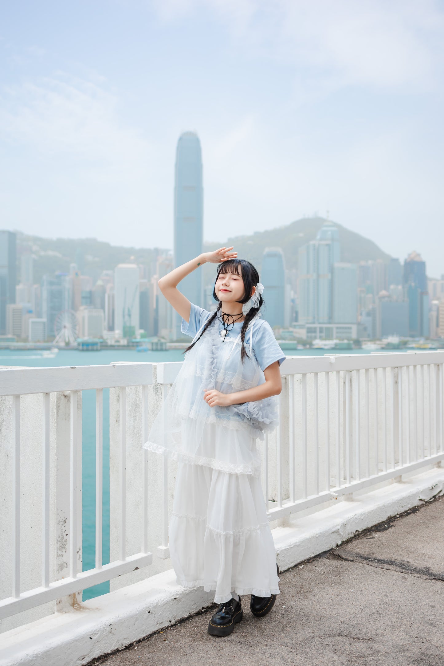 日系吊帶莎莎馬甲✨🩵