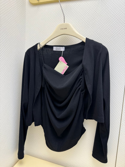 【冬季清倉☃️❄️】 淨色外衫打吊帶背心