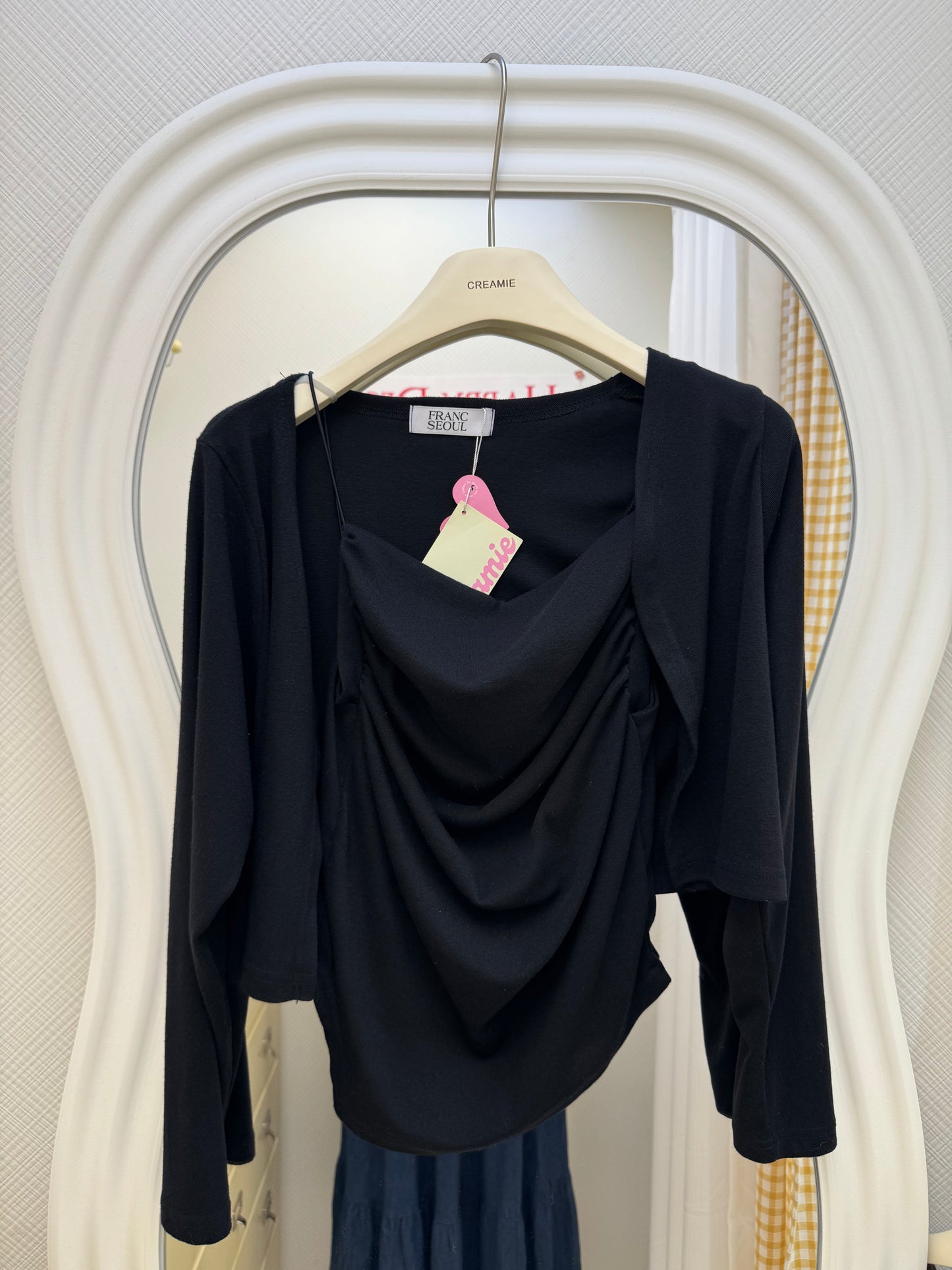 【冬季清倉☃️❄️】 淨色外衫打吊帶背心