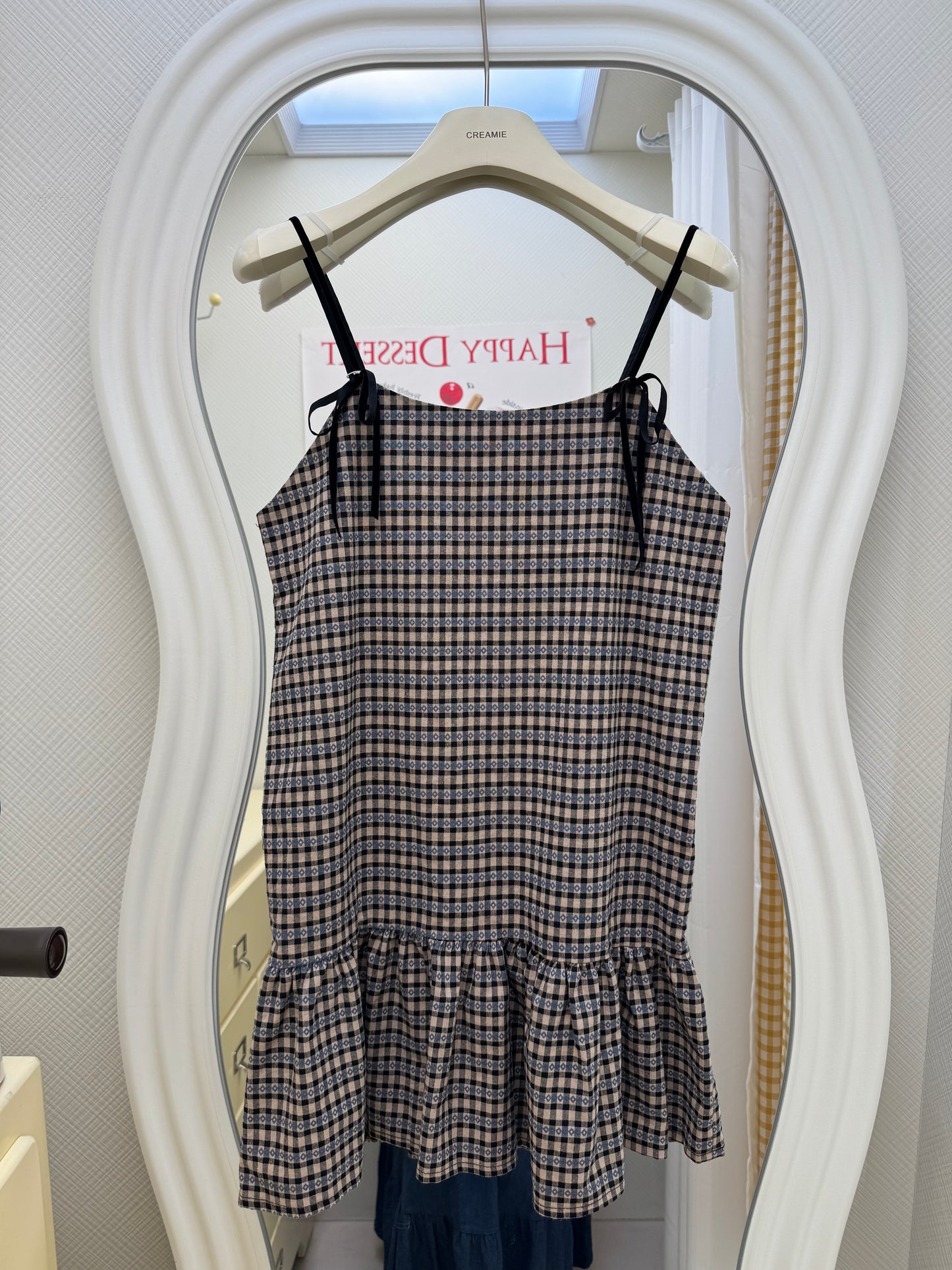 【冬季清倉☃️❄️】 吊帶格子連身裙