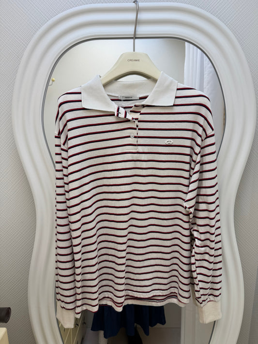 【冬季清倉☃️❄️】 翻領條紋上衣