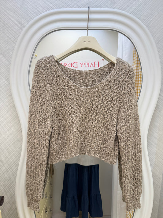 【冬季清倉☃️❄️】 針織v領毛衣