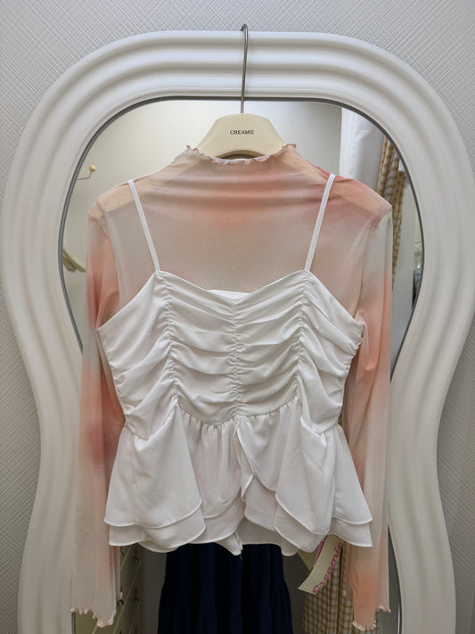 【冬季清倉☃️❄️】 吊帶背心搭高領打底衫SET