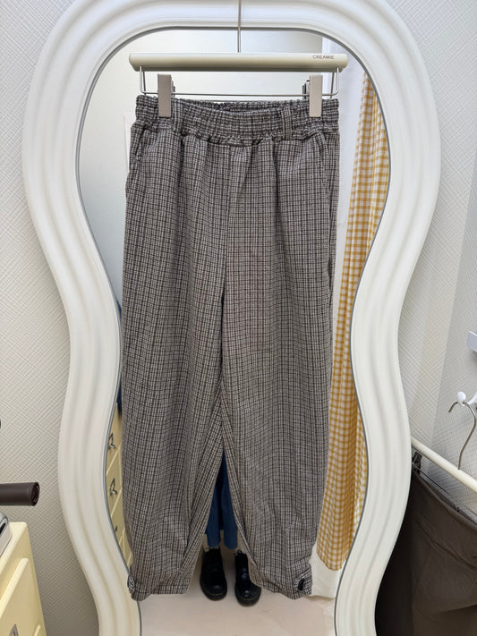 【冬季清倉☃️❄️】 鬆緊格子長褲