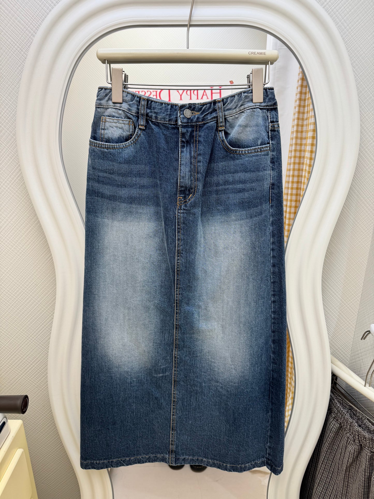 【冬季清倉☃️❄️】 扣鈕牛仔長裙