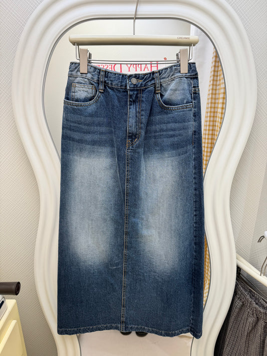 【冬季清倉☃️❄️】 扣鈕牛仔長裙