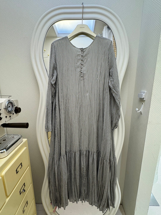 【冬季清倉☃️❄️】 格子雪紡長裙