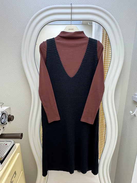 【冬季清倉☃️❄️】 針織背心連身裙