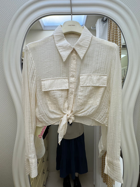 【冬季清倉☃️❄️】 翻領雪紡襯衫