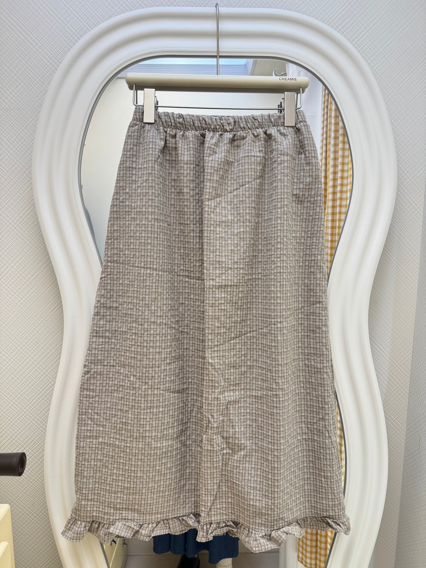 【冬季清倉☃️❄️】 鬆緊格子半身長裙