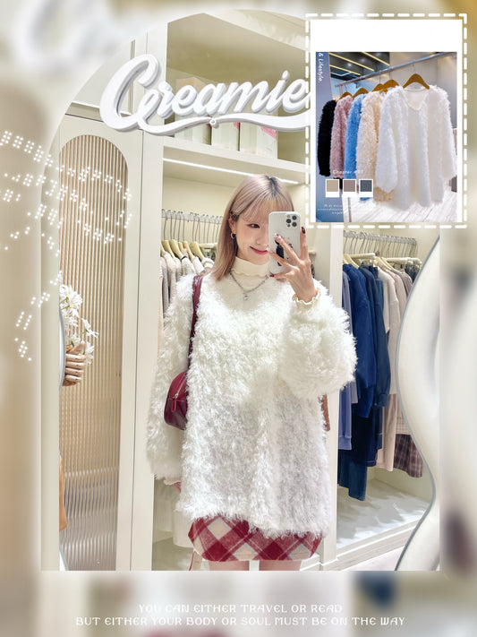 【冬季清倉☃️❄️】 淨色流蘇長袖上衣