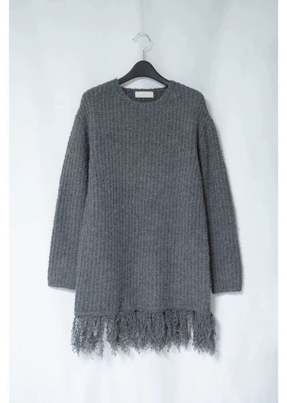 【冬季清倉☃️❄️】 淨色針織流蘇毛衣