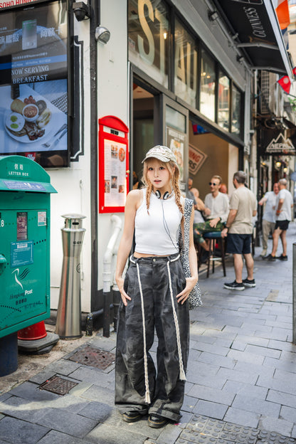 美式甜辣風拼接球衣🛒🖤