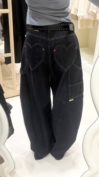 簡約露肩Top+牛仔長褲🩶