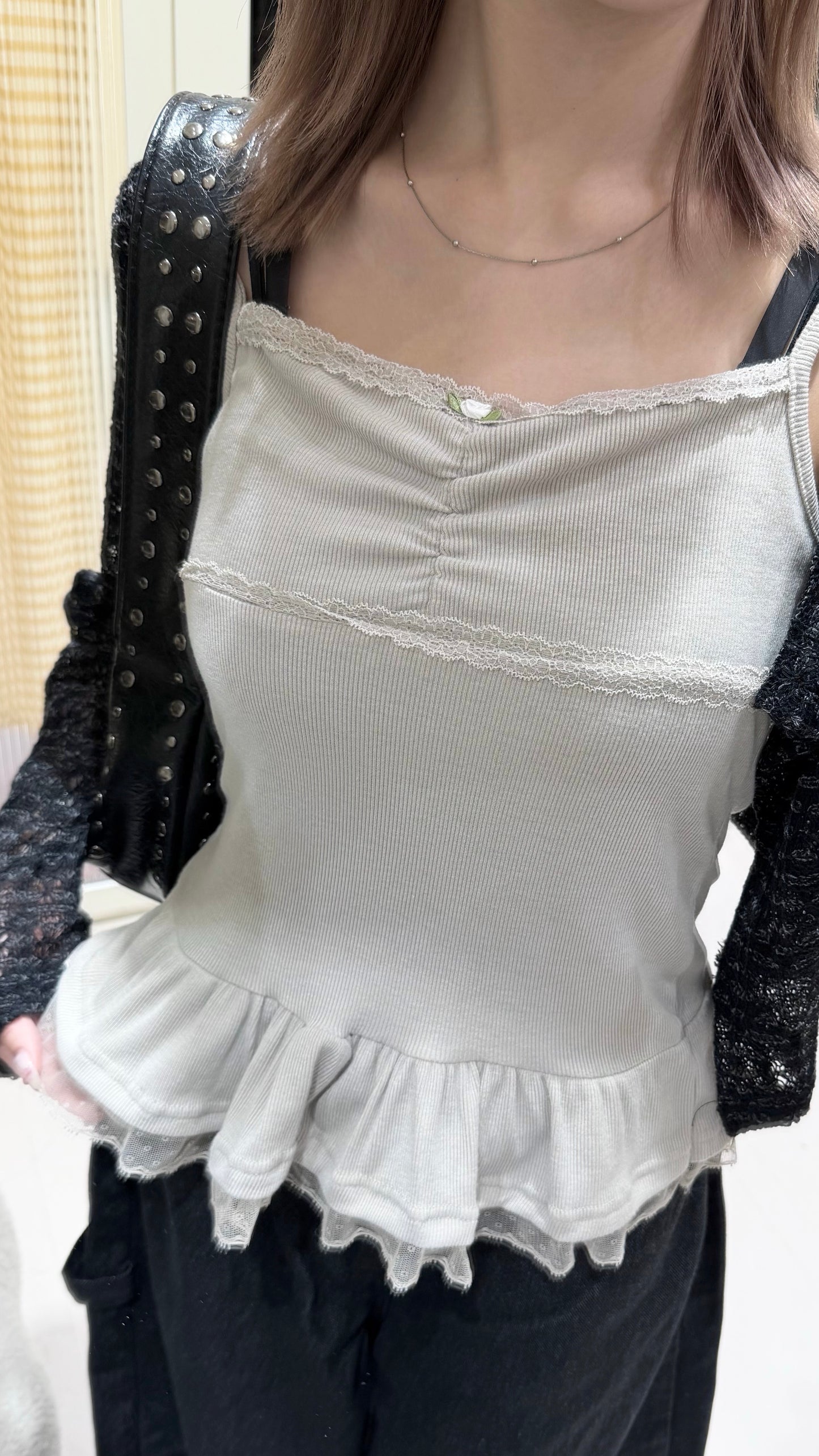 甜美百搭針織吊帶套裝🥯