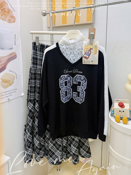 慵懶蕾絲球衣套裝⚾️